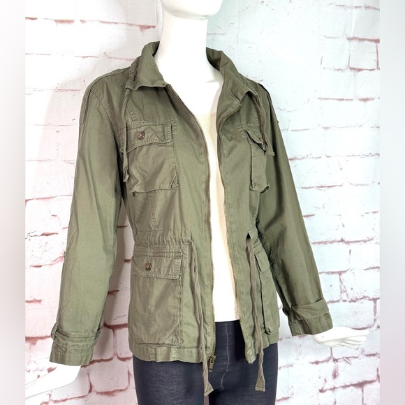 BAR III Army Green XS Utility Safari Cotton Field Jacket Size Extra Small - Picture 4 of 15